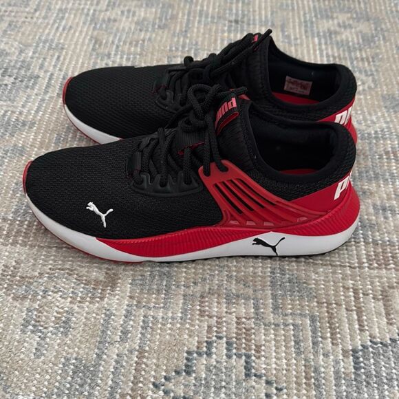 Puma Pacer Future Black Red Sneakers Men size 8 - Picture 4 of 10